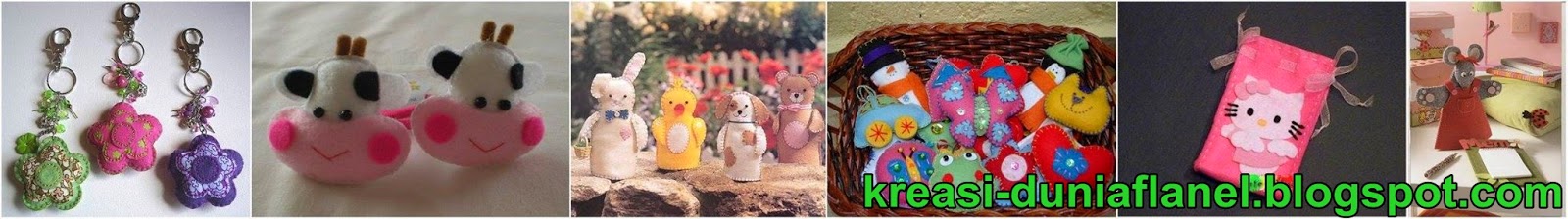 kumpulan pola flanel gratis: hiasan dari kain flanel