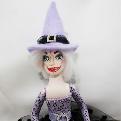 Bluebelle Amethyst Deamonne Witch Art Doll Bluebelle Amethyst Deamonne Witch Art Doll