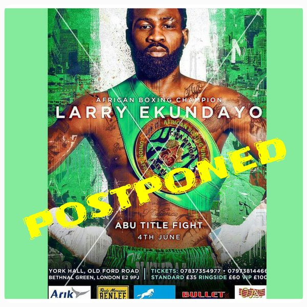 Larry Ekundayo vs Saidi Mundi postponed