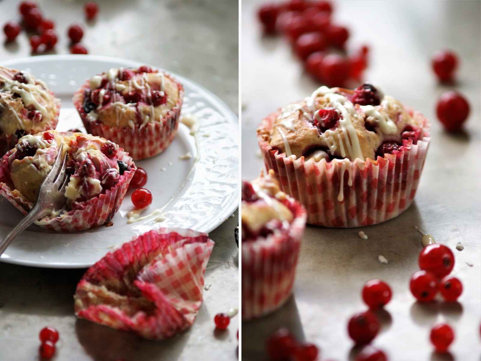 Cream Cheese Muffins mit Johannisbeeren - Papilio Maackii