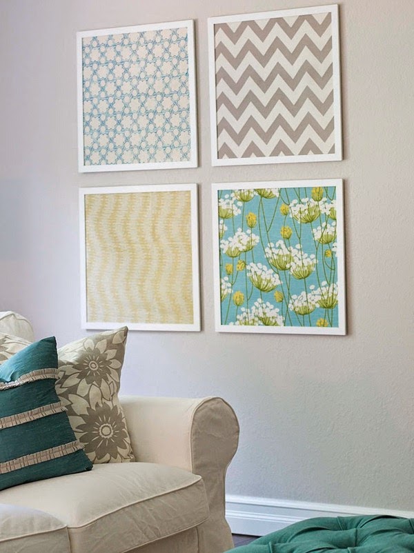 Cover walls with fabric