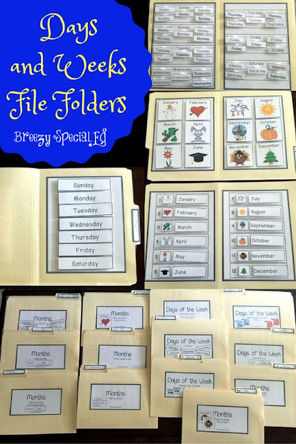 Calendar Skills (Days of the Week and Months) File Folders - Breezy Special Ed calendar-skills-days-of-the-week-and-months-file-folders-breezy-special-ed