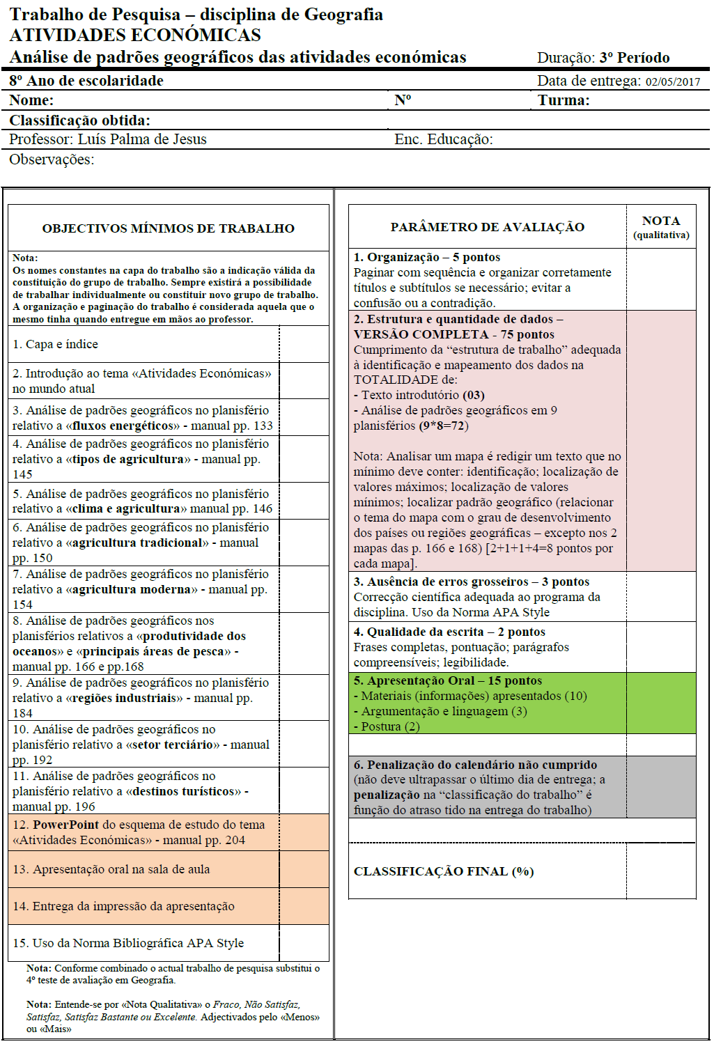 geografia e ensino de geografia  blog: trabalho na sala de aula