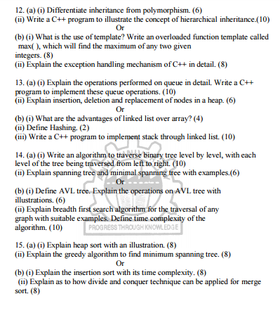 EC2202 Data Structures and Object Oriented Programming in C++ Nov Dec ...