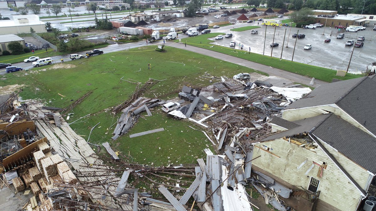 A devastating tornado swept through Virginia