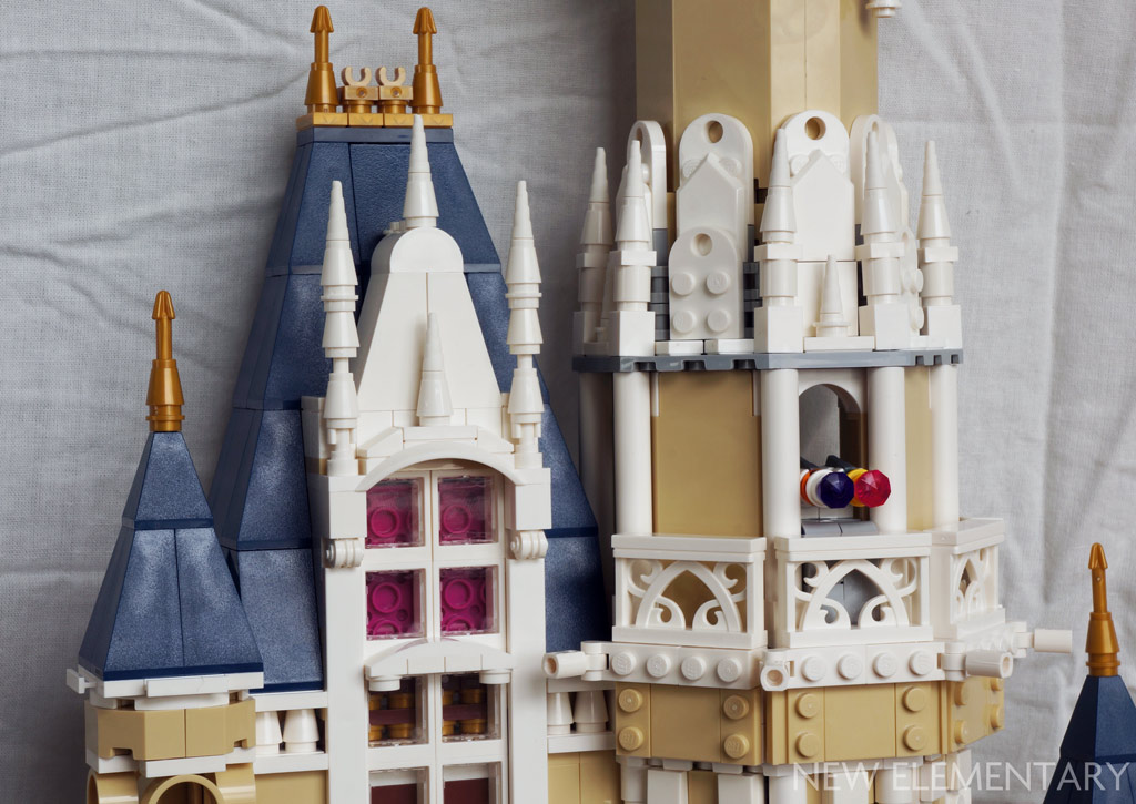 lego disney castle alternate build