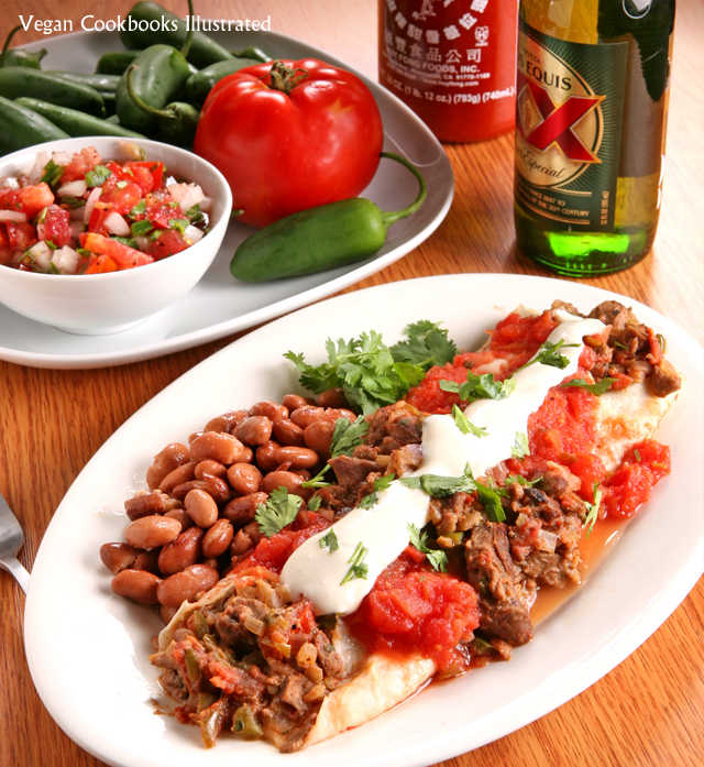 Vegan Cookbooks Illustrated Baked Seitan Enchiladas