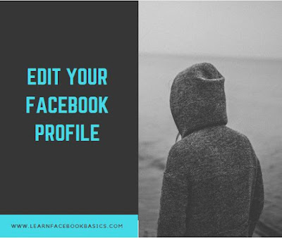 How do I edit basic info on my profile and choose who can see it on Facebook?