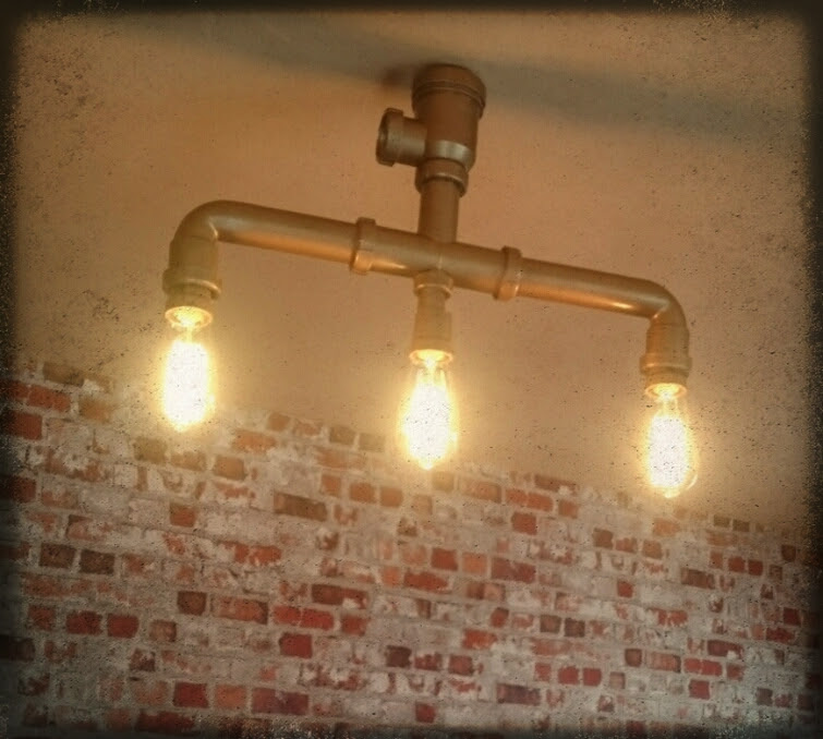 lampara diy con tubos de pvc