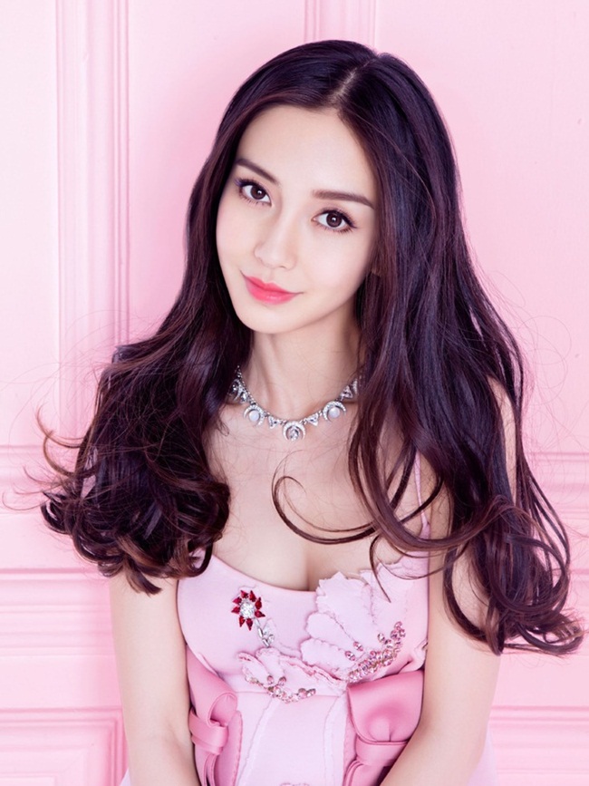Unknown Editorials China September 2015, Angelababy 楊穎 Prada 2015 AW Little Pink Embellished Jersey Gazarre Empire-Waist Dress Editorials