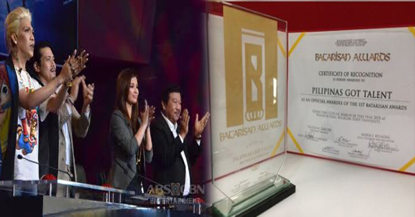 Pilipinas Got Talent Was Also Recognized In The 1st Batarisan Awards Pilipinas Got Talent Was Also Recognized In The 1st Batarisan Awards