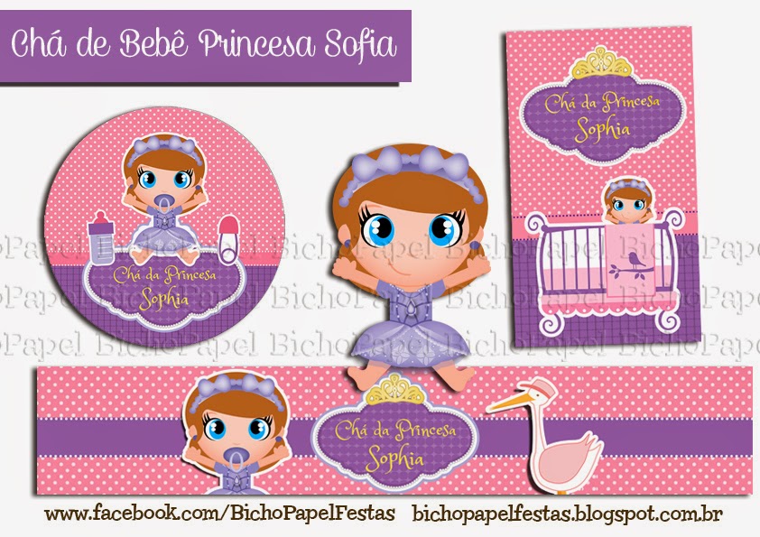 Kit Festa Chá de Bebê Princesa Sofia