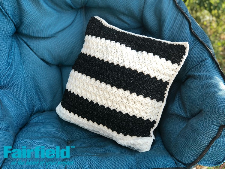 5 Little Monsters Black and White Outdoor Pillow Set