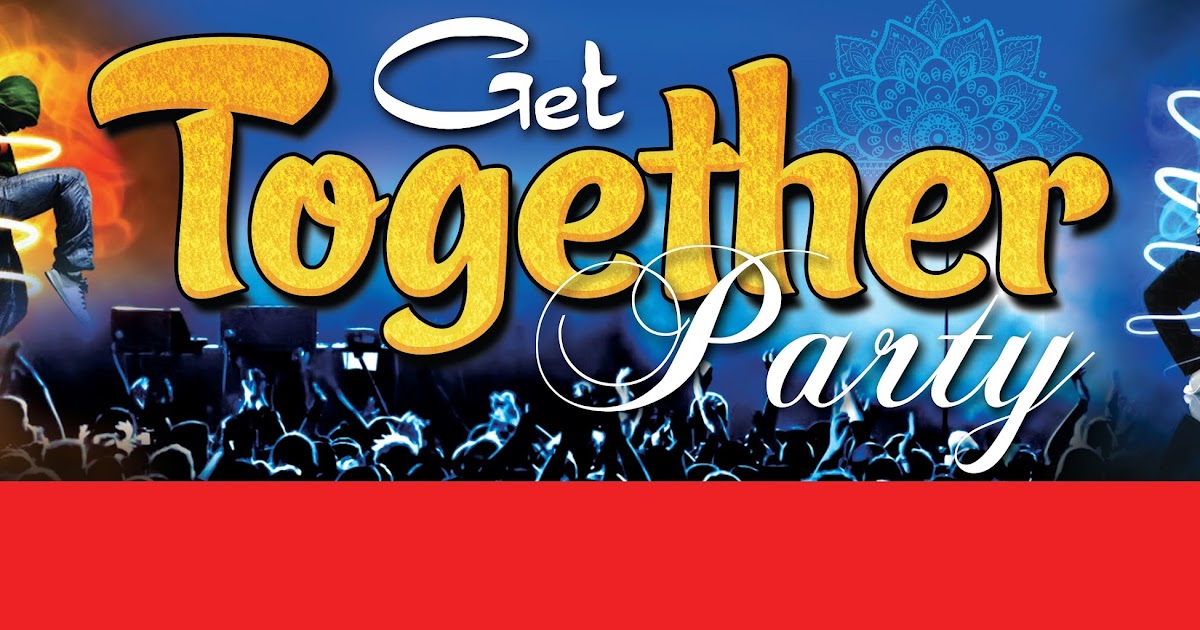get together party flex banner psd template free downloads | naveengfx