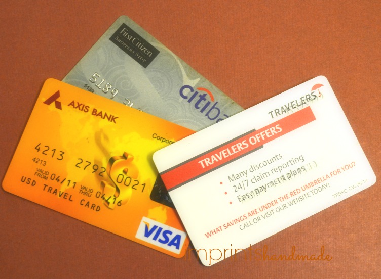 imprints handmade Plastic gift card or credit card fridge