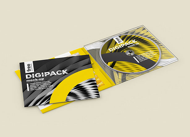 DVD Disk & Jacket PSD Gratis Mockup Packaging/Kemasan PSD 2018 - DVD Disk & Jacket PSD