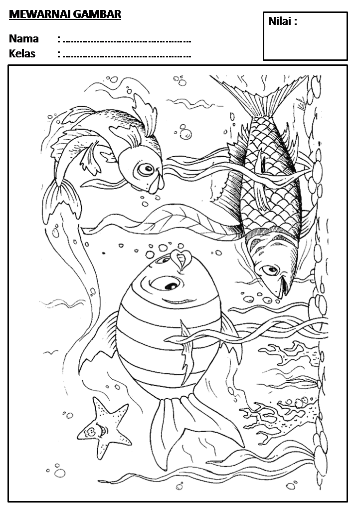 Kumpulan Mewarnai Gambar untuk Sekolah Dasar - Kumpulan Soal Ulangan
