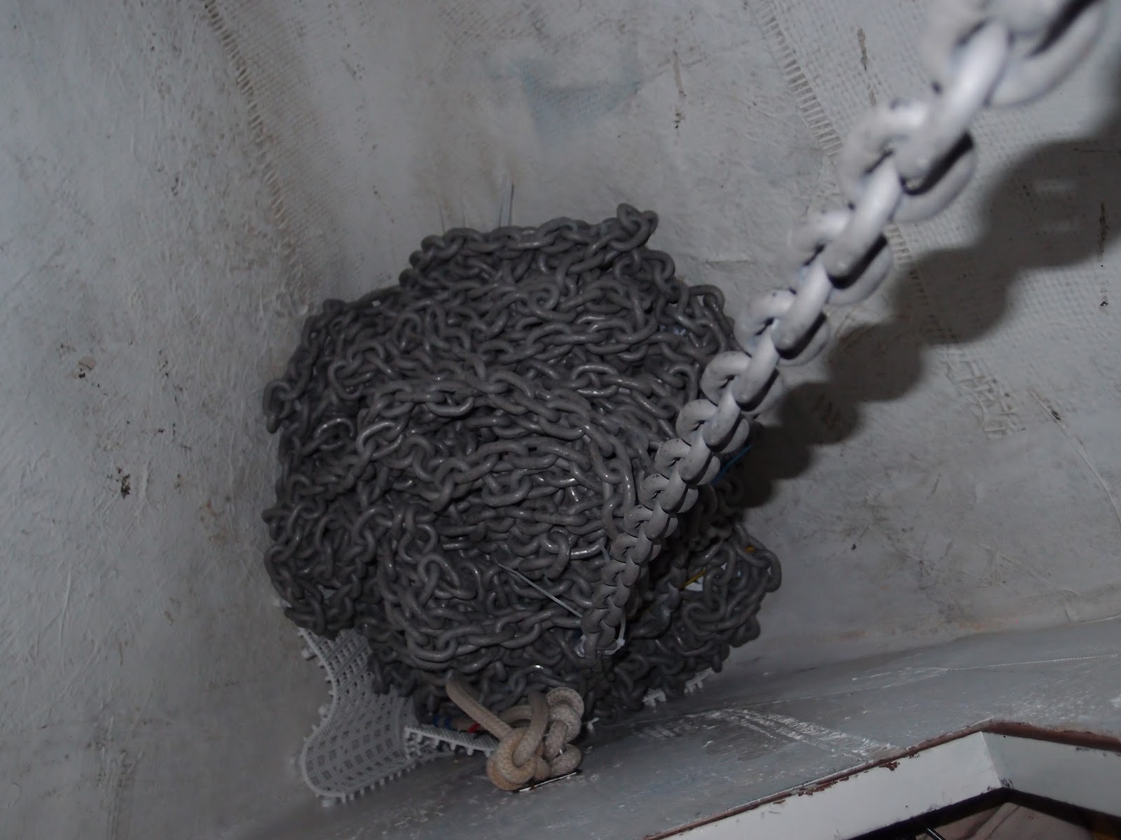 The Log of Hagoth Creative anchor and chain installation