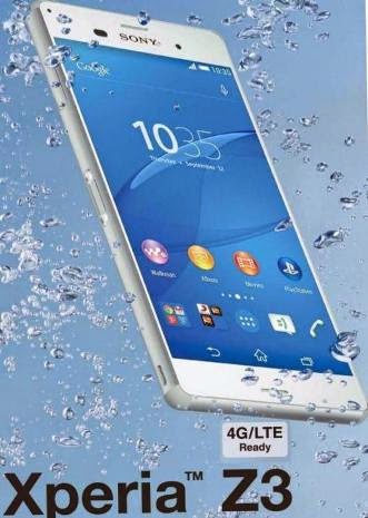 Sony Xperia Z3 Mobile phone Water proof Sony Xperia Z3 Mobile phone Water proof