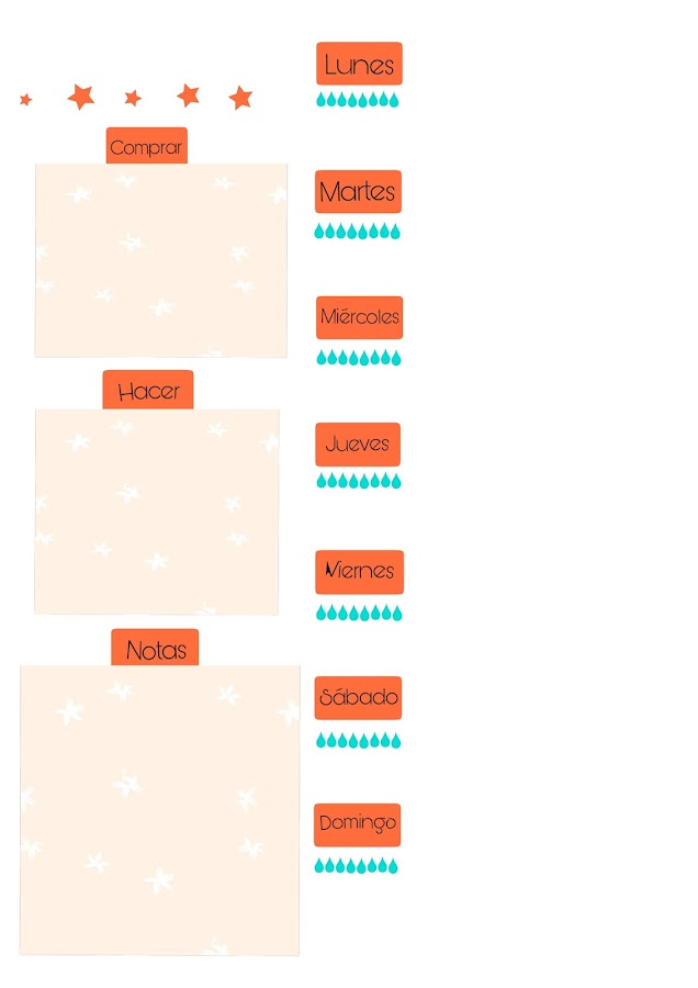 Planificador semanal imprimible gratis