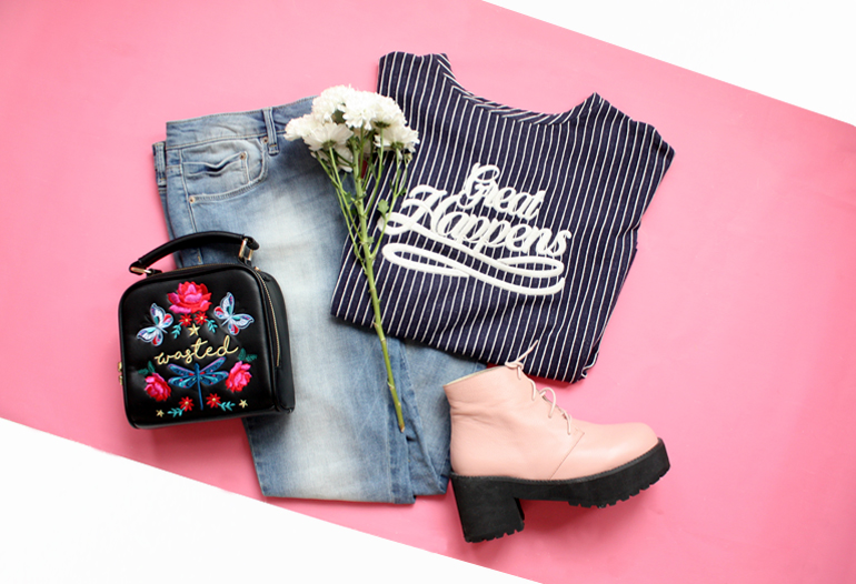 fashion style outfit ootd flatlay