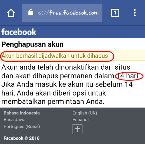 Cara Menghapus Akun Facebook (FB) Permanen lewat HP cara menghapus fb permanen lewat hp, cara menghapus akun facebook permanen, cara menghapus akun facebook permanen, hapus akun fb lewat hp, tutup akun fb permanen