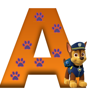 Alfabeto de la Patrulla Canina o Paw Patrol con Todos los Personajes. 