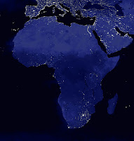 2000'de çekilen uzaydan Afrika fotoğrafı