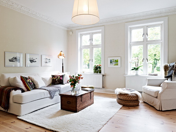 Màu trằng, ánh sáng và sự đơn giản phù hợp cho căn hộ Ehome 3 phong cach scandinavians