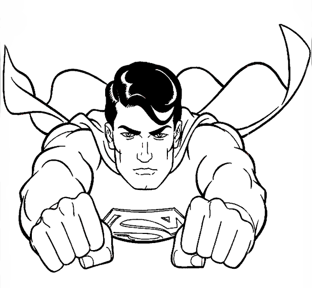 man of steel online coloring pages - photo #16