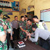 Kapolsek Bojong Terkejut Dapat Kue Ulang Tahun dari Anggota TNI