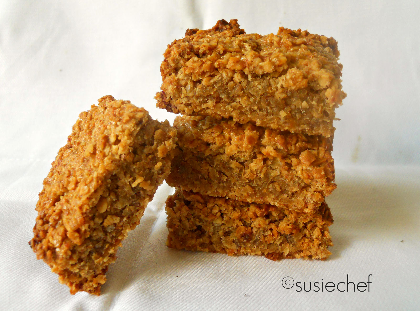 Honey and Banana Flapjacks Non Vegan Susiechef