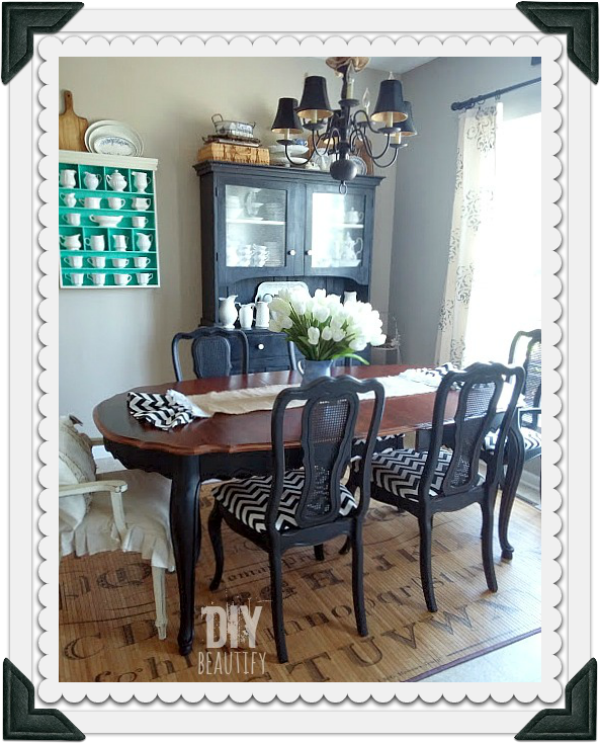 How to refinish a dining table top ~ DIY beautify blog