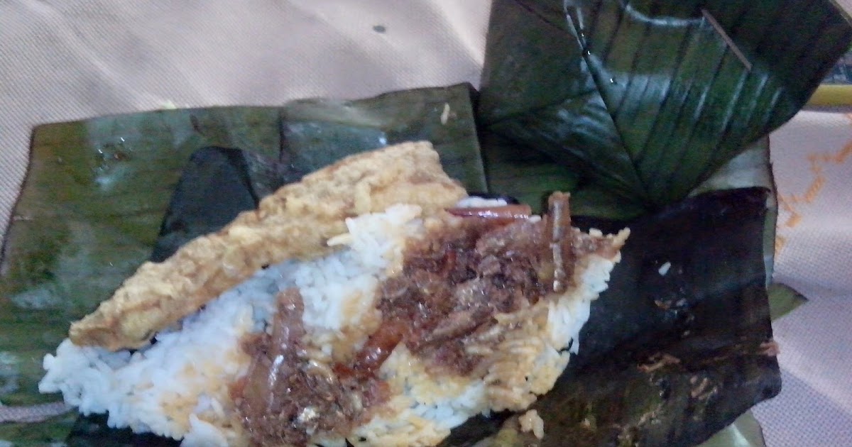 Makanan Nasi Gegok Campur Sambal Teri Khas Trenggalek