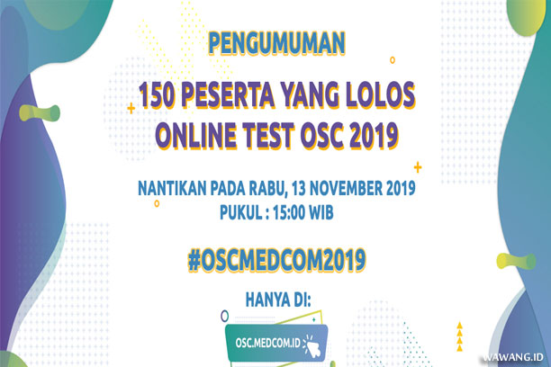 Pengumuman Tes Online OSC Medcom 2019 Pengumuman Tes Online OSC Medcom 2019