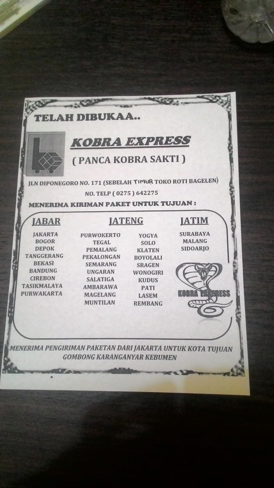 Kobra Express Cirebon