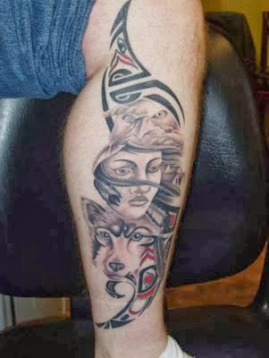 tatuagens de indias na perna