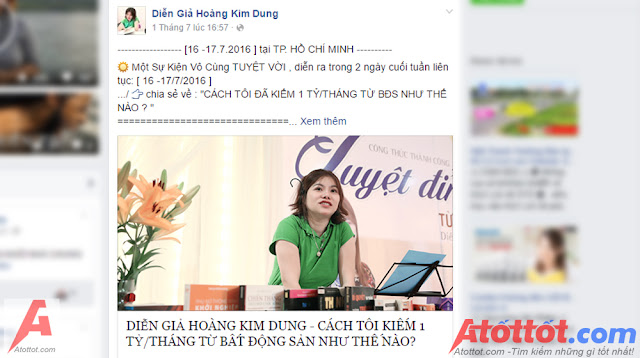 Bí quyết kiếm 1 tỷ 1 tháng của diễn giả Hoàng Kim Dung