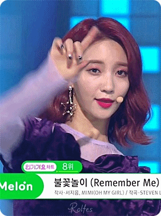 오늘의 인기가요 오마이걸 비니.gif | 인스티즈