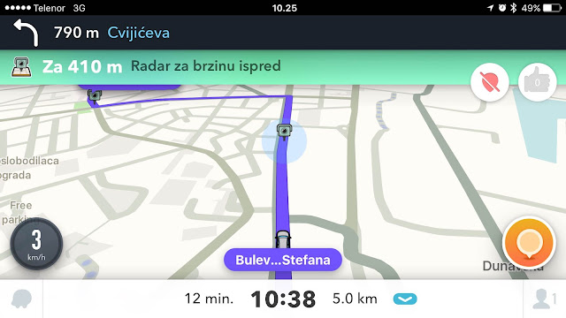 Најава радара за контролу брзине Најава радара за контролу брзине