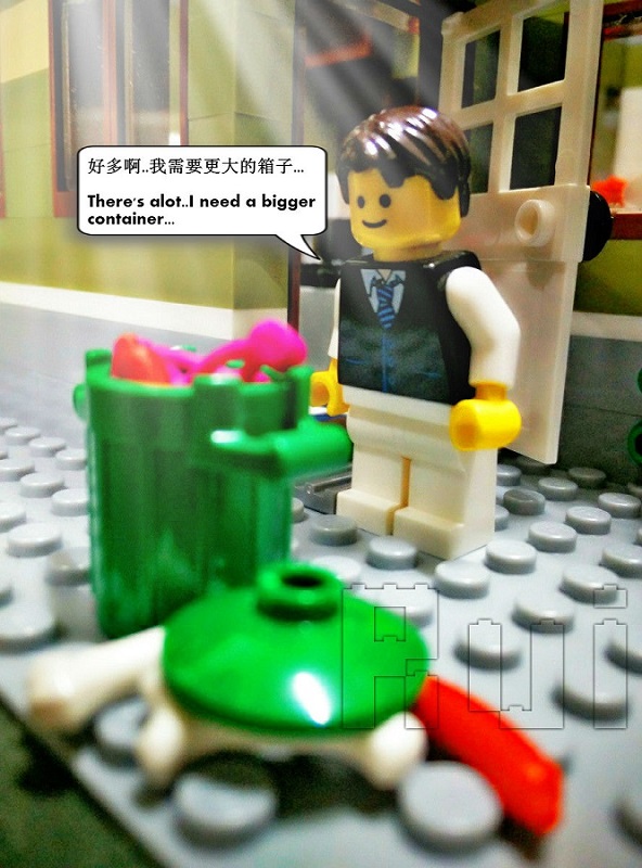 Lego Robbery - He needs a bigger container