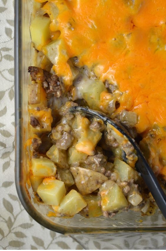 Ground Beef And Potato Casserole