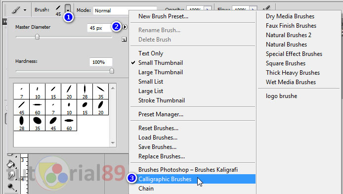 Cara membuat kaligrafi dengan photoshop Cara membuat kaligrafi dengan photoshop