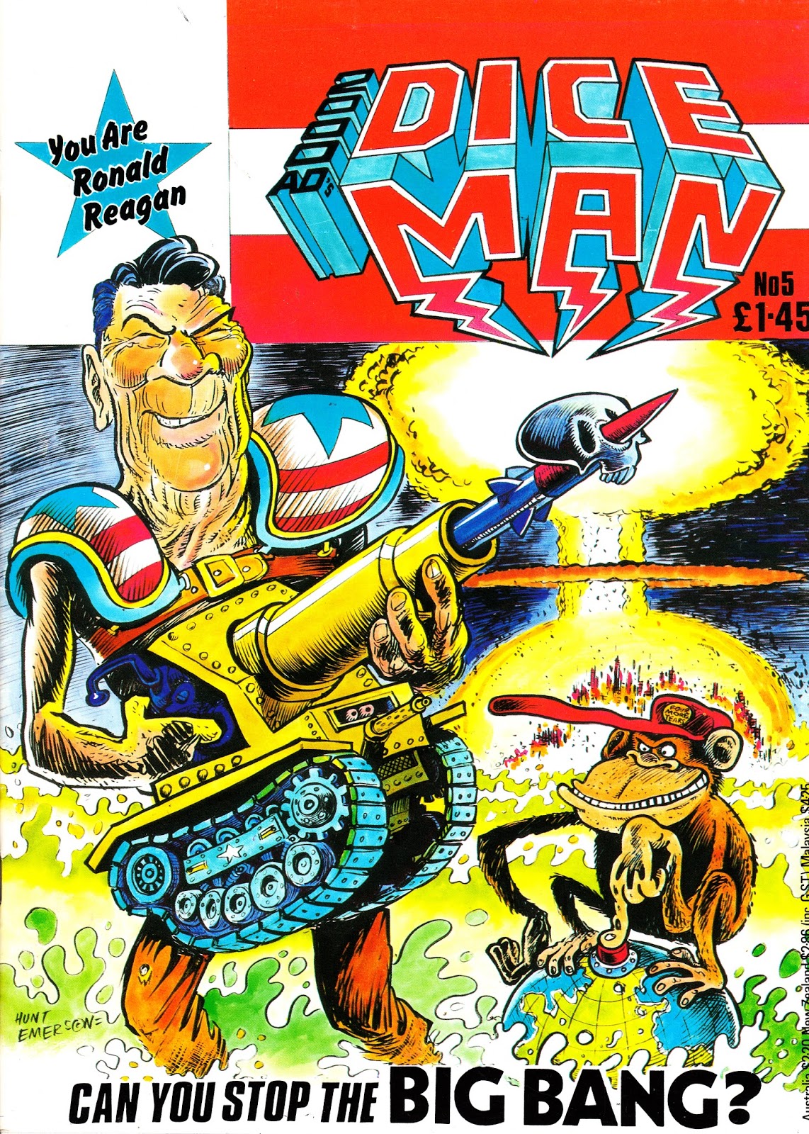 STARLOGGED GEEK MEDIA AGAIN 1986 2000AD's DICEMAN ISSUE 5 (IPC)