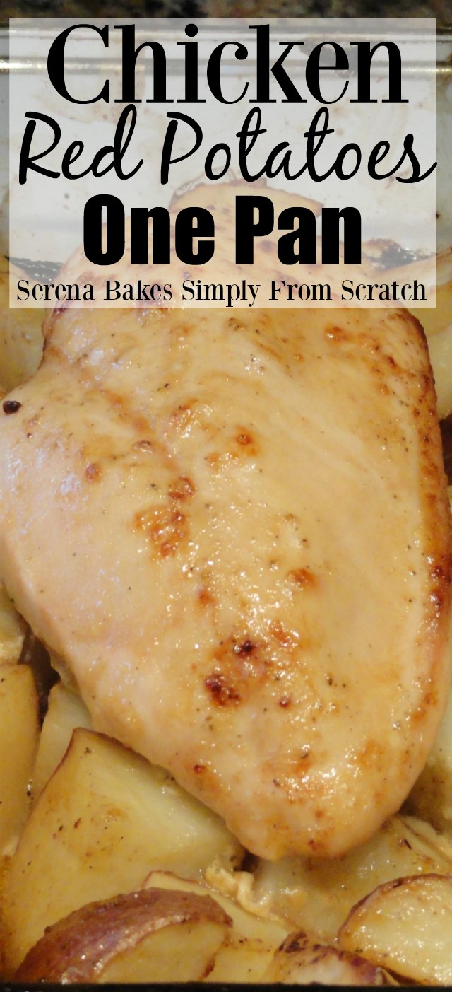 Chicken and Red Potatoes In One Pan with a Homemade Vinaigrette.