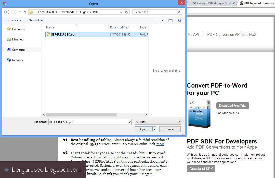 2 Cara Merubah File PDF ke Word
