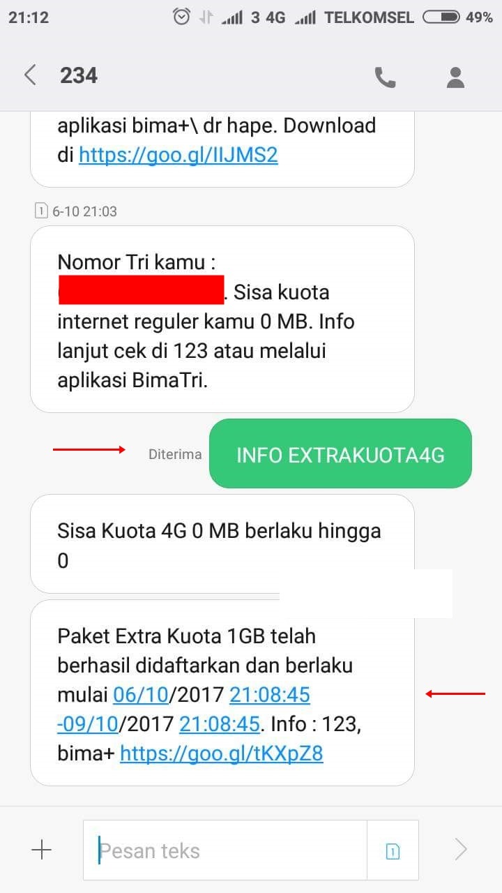 Cara Mendapatkan Kuota Gratis Tri