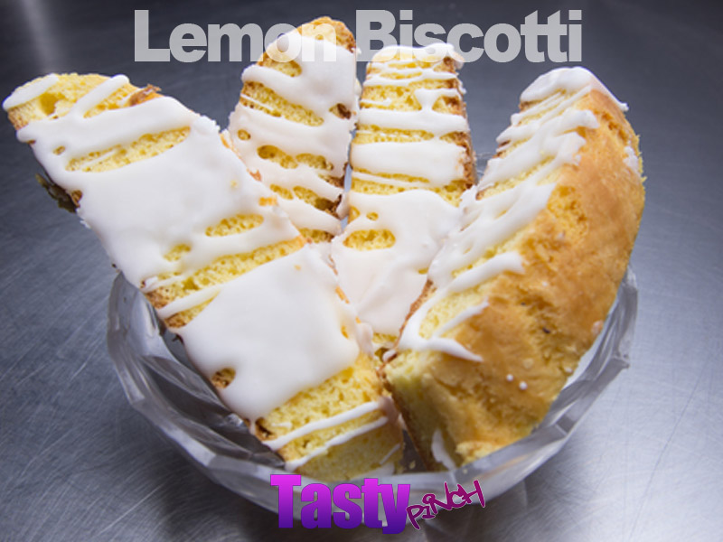 Tasty Pinch Glazed Lemon Biscotti