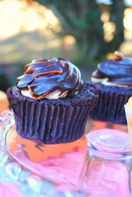 Chocolate caramel ecstacy cupcake from Kyra's bake shop