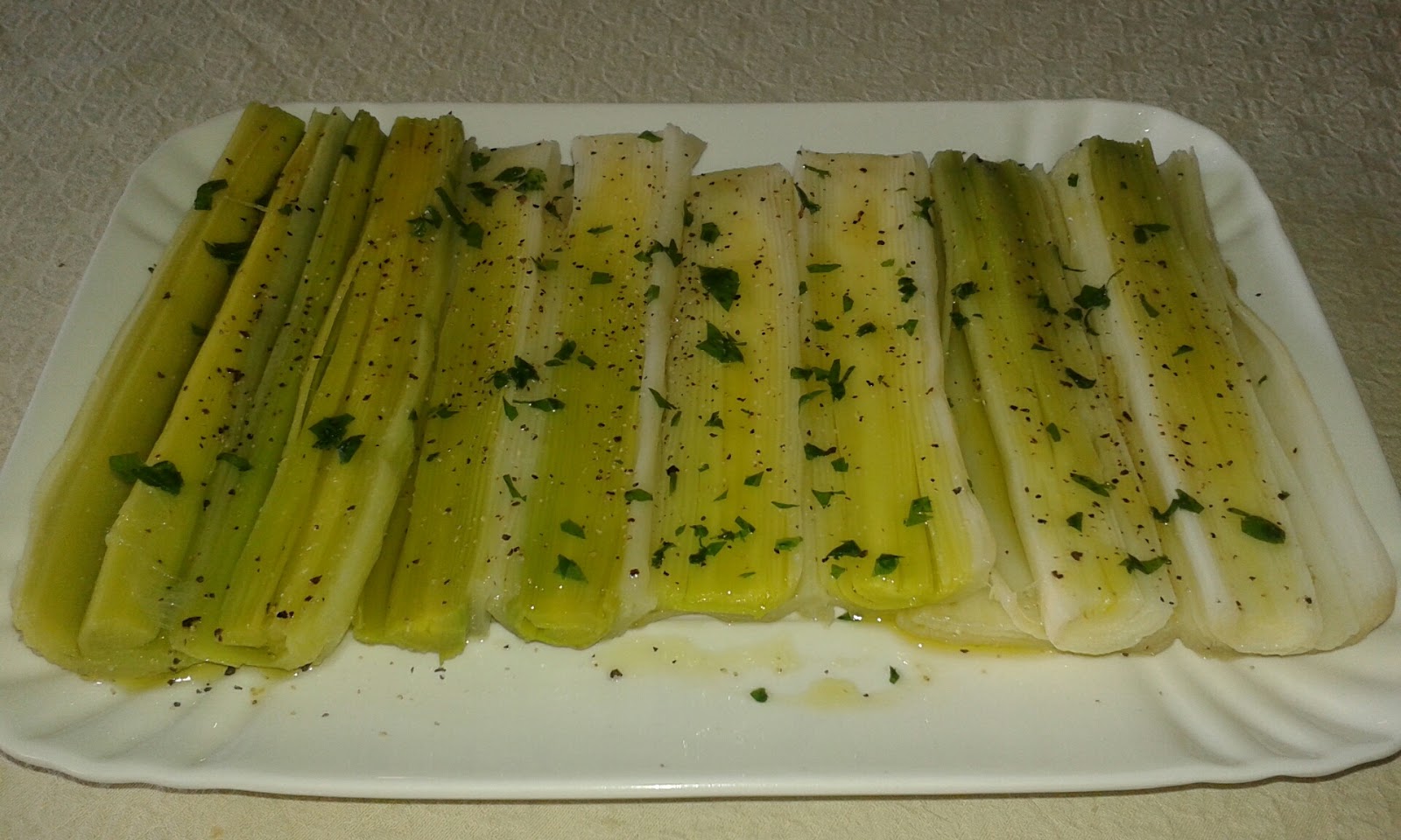 cucinaconemidio Antipasto di porri freschi by emi